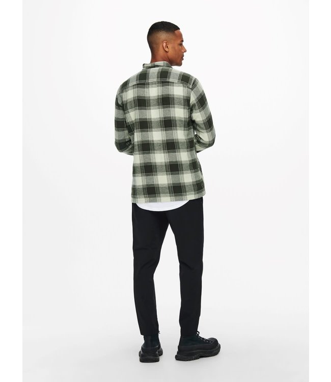 Only & Sons ONSNADAL LIFE LS REG FLANNEL CHECK SHIRT