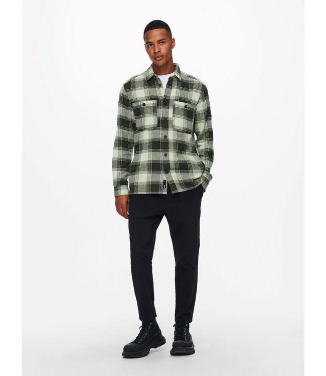 Only & Sons ONSNADAL LIFE LS REG FLANNEL CHECK SHIRT