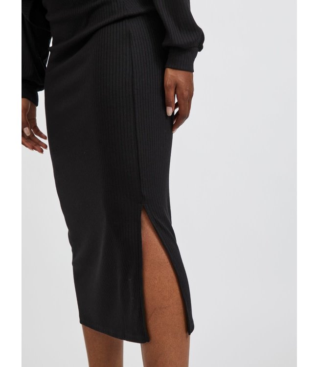 VILA VIRIBBI HW SLIT SKIRT/SU/TB