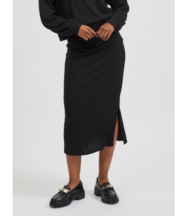 VILA VIRIBBI HW SLIT SKIRT/SU/TB