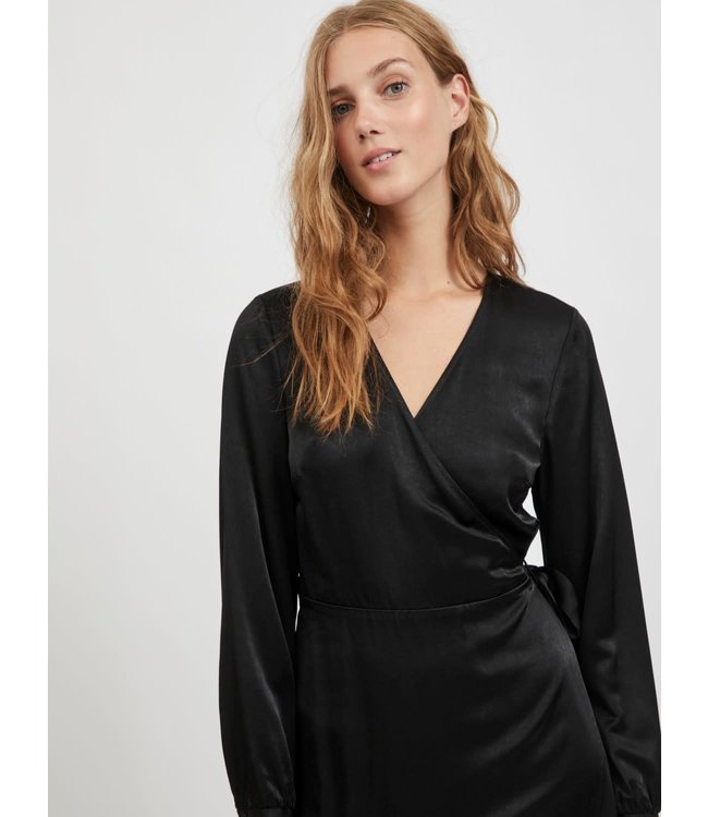VILA VIKALLI SATIN L/S DRESS/SU