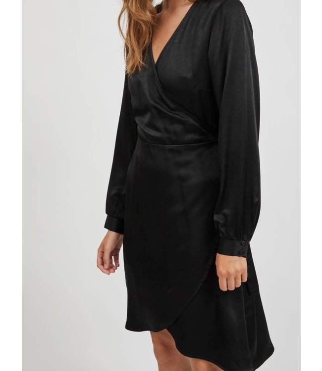 VILA VIKALLI SATIN L/S DRESS/SU
