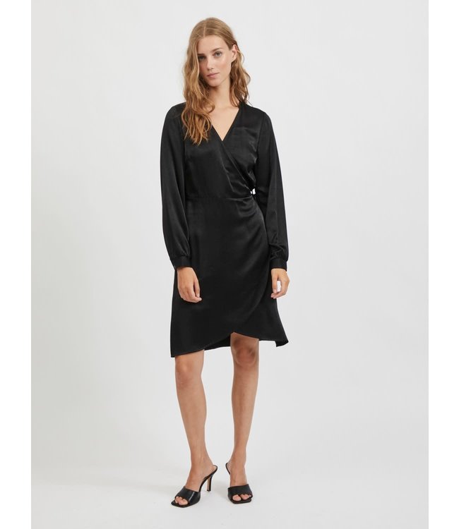 VILA VIKALLI SATIN L/S DRESS/SU