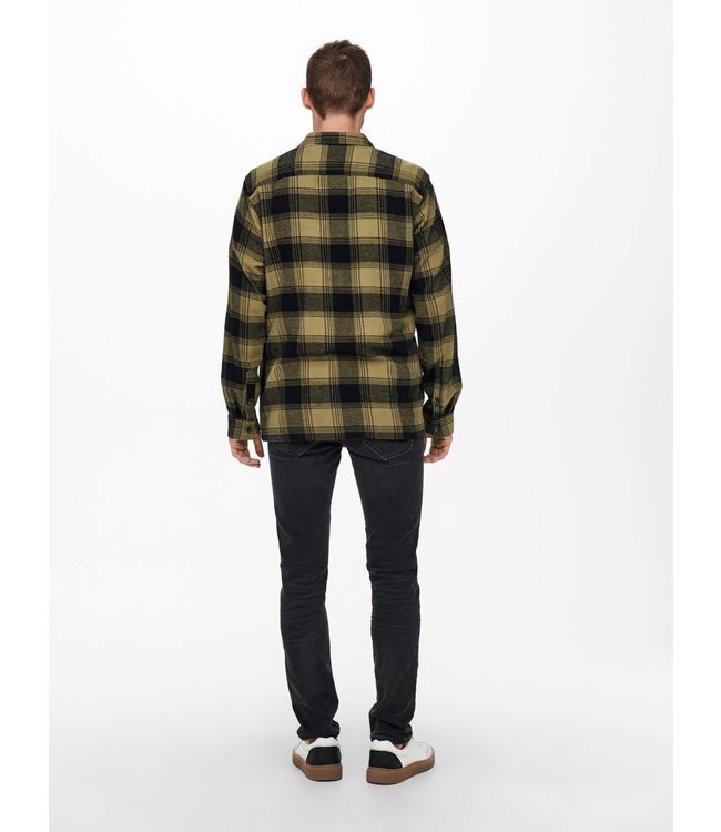 Only & Sons ONSNADAL LIFE LS REG FLANNEL CHECK SHIRT