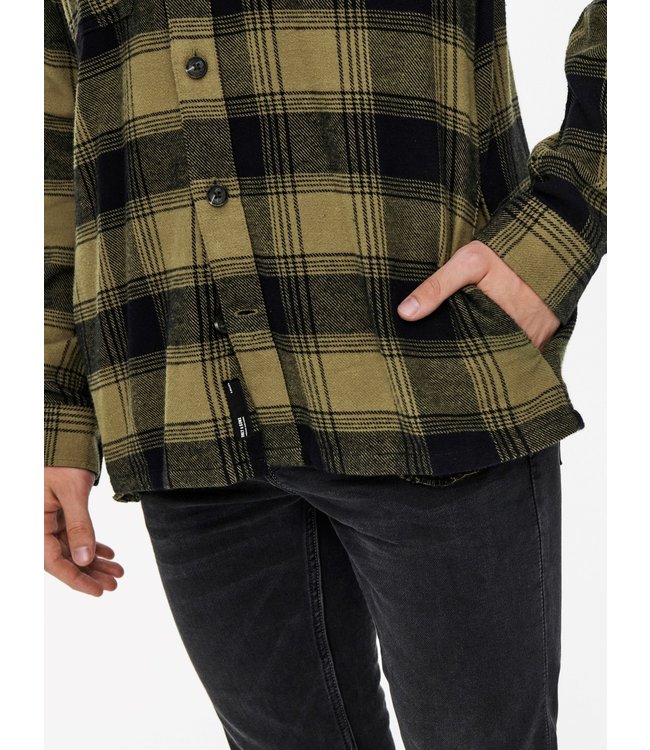 Only & Sons ONSNADAL LIFE LS REG FLANNEL CHECK SHIRT