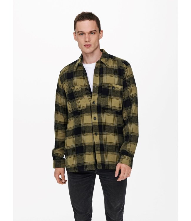 Only & Sons ONSNADAL LIFE LS REG FLANNEL CHECK SHIRT