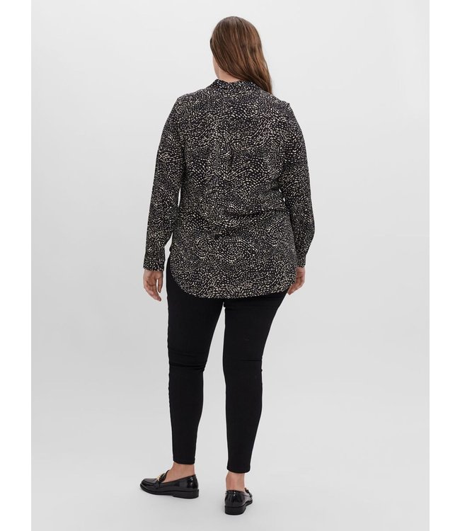 VERO MODA CURVE VMBACA LS SHIRT - K CURVE
