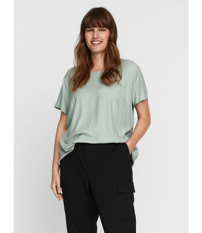 VERO MODA CURVE VMBACA SS BLOUSE - K CURVE