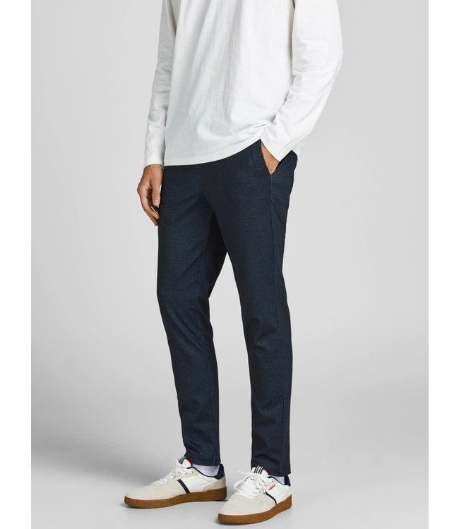 Jack & Jones JJIWILL JJPHIL NOR NAVY HOUNDSTOOTH