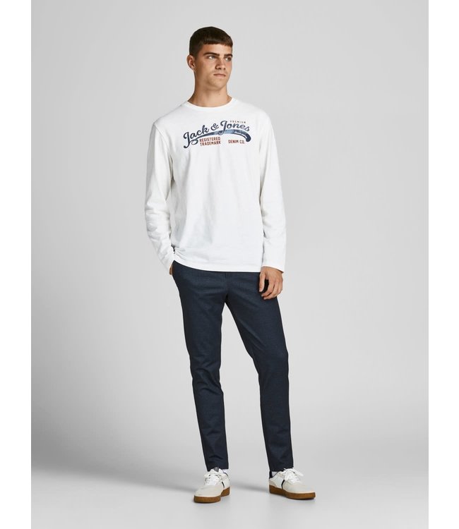 Jack & Jones JJIWILL JJPHIL NOR NAVY HOUNDSTOOTH