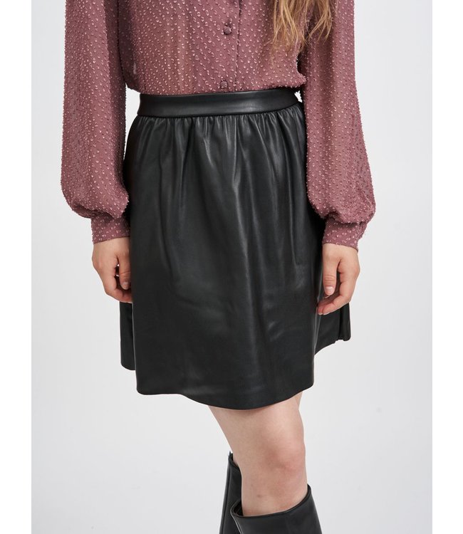 VILA VIPEN COATED RW SKATER SKIRT