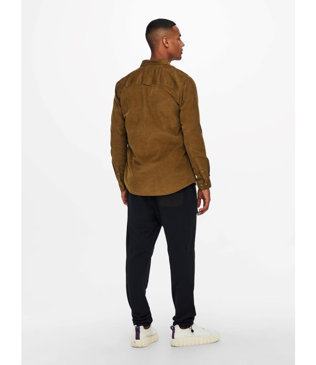 Only & Sons ONSNIGEL LIFE LS ORGANIC REG CORD SHIRT