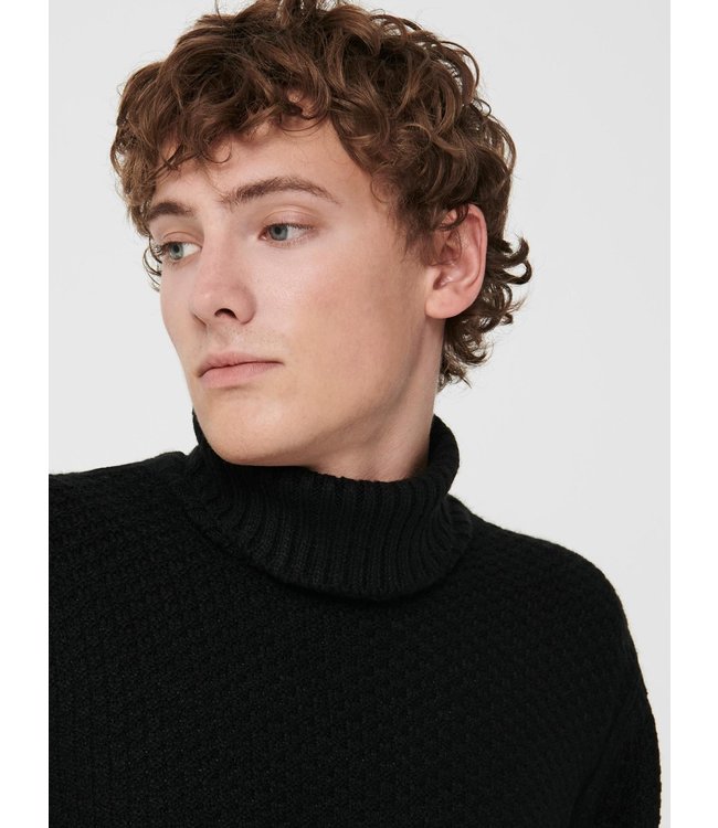 Only & Sons ONSLOCCER 3 STRUC HIGH NECK KNIT