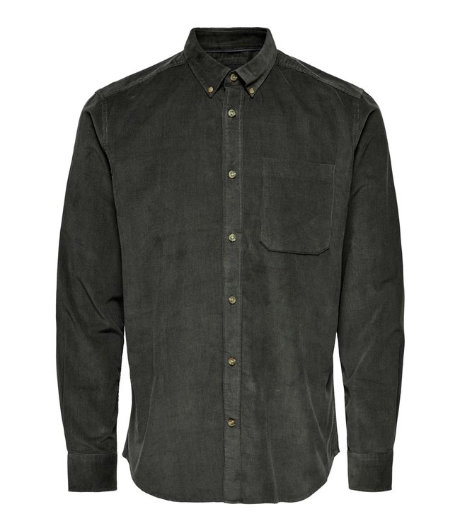 Only & Sons ONSNIGEL LIFE LS ORGANIC REG CORD SHIRT
