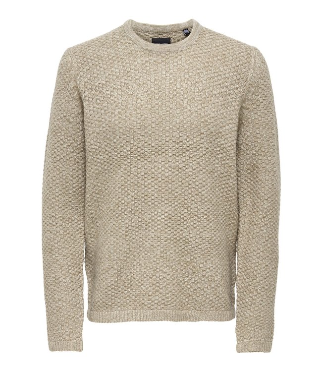 Only & Sons ONSLOCCER 7 STRUC CREW NECK KNIT