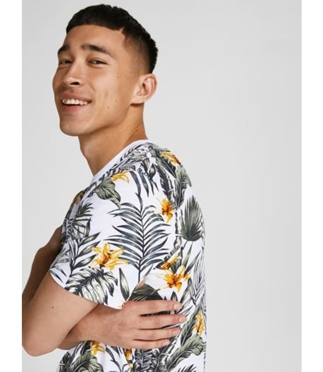 Jack & Jones JPRBLATROPIC AOP SS TEE CREW NECK