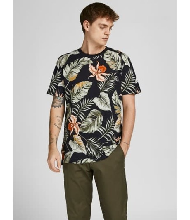 Jack & Jones JPRBLATROPIC AOP SS TEE CREW NECK