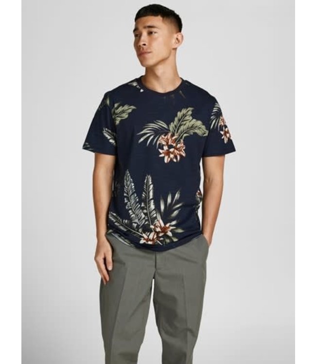 Jack & Jones JPRBLATROPIC AOP SS TEE CREW NECK