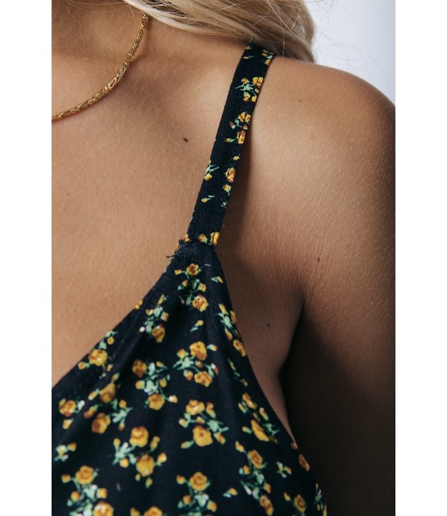 Colourful Rebel Jody Small Flower Spaghetti Mini Dress