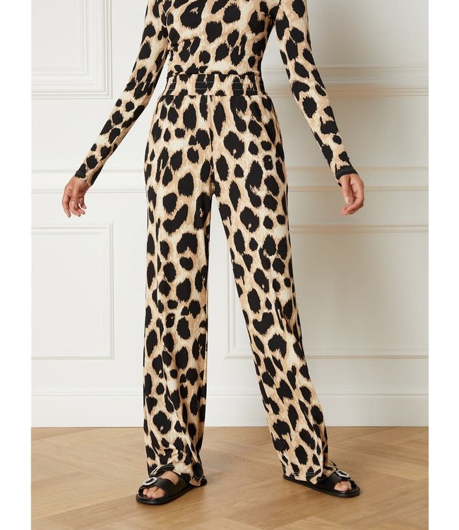 Refined Department knitted leopard jerset pants NOVA