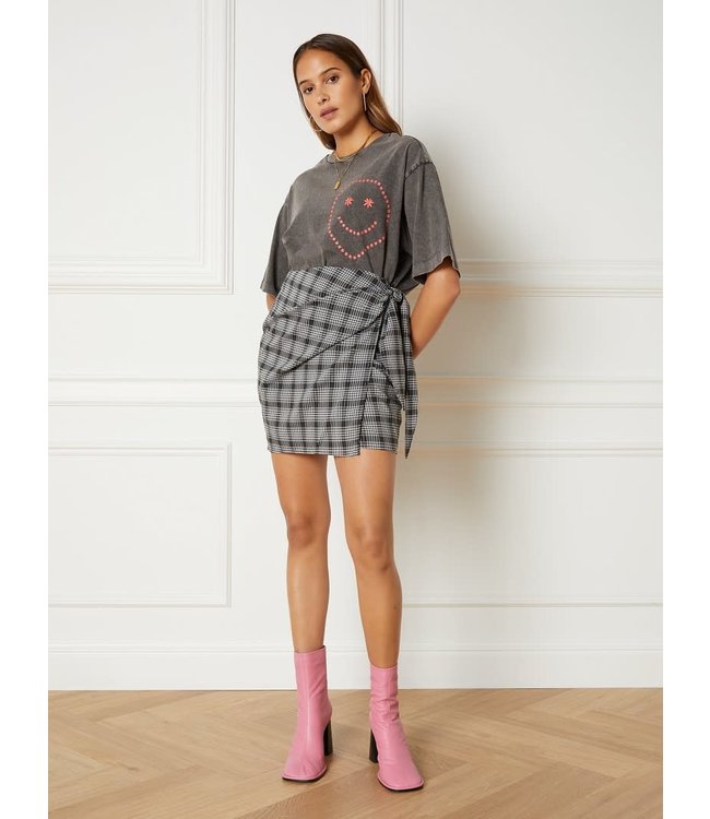 Refined Department woven flowy check skirt JAZZIE