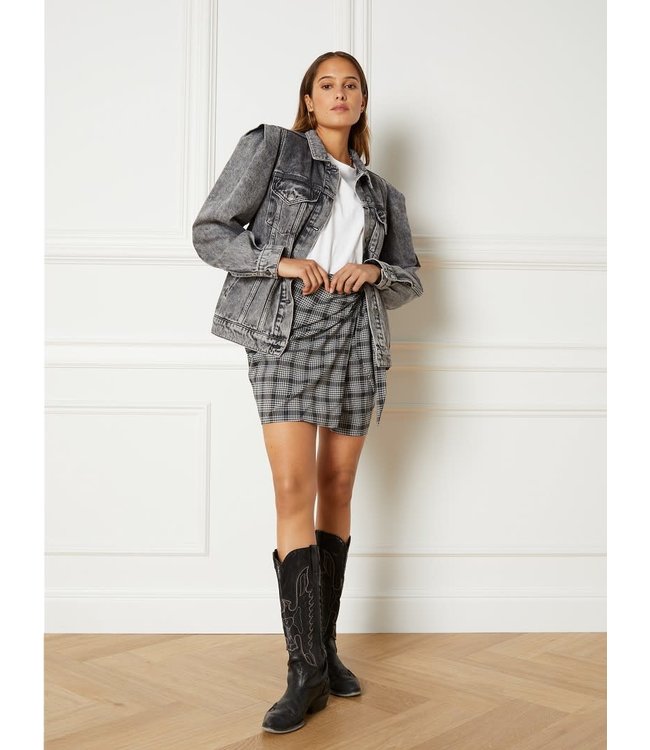 Refined Department woven flowy check skirt JAZZIE