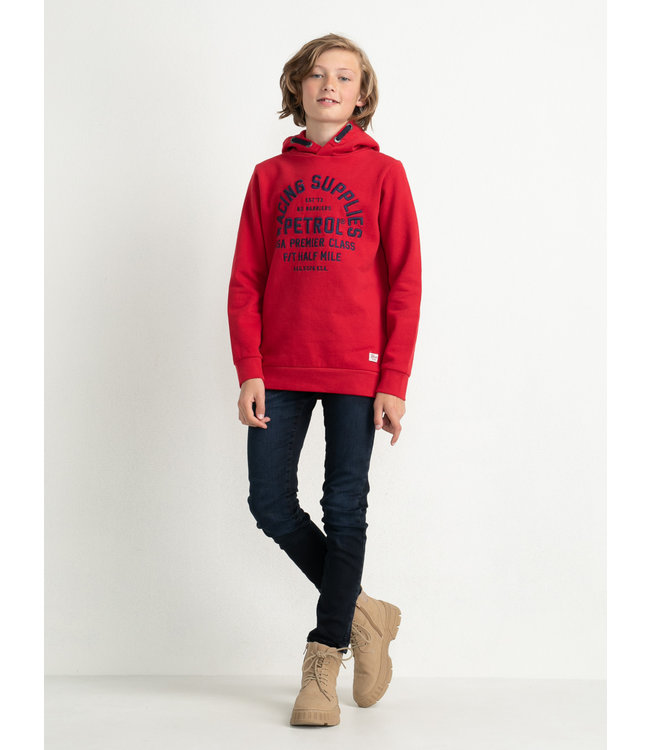 Petrol Boys Sweater Hooded Print