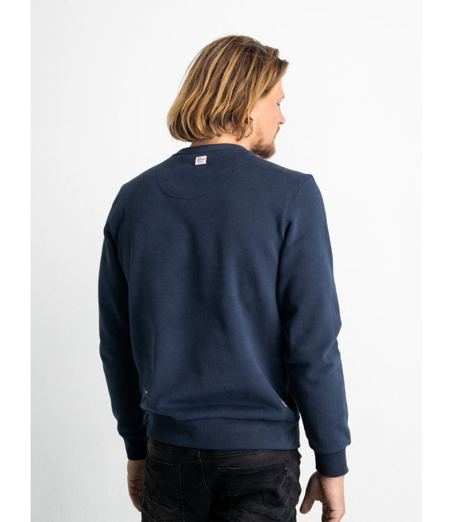 Petrol Men Sweater Round Neck Print