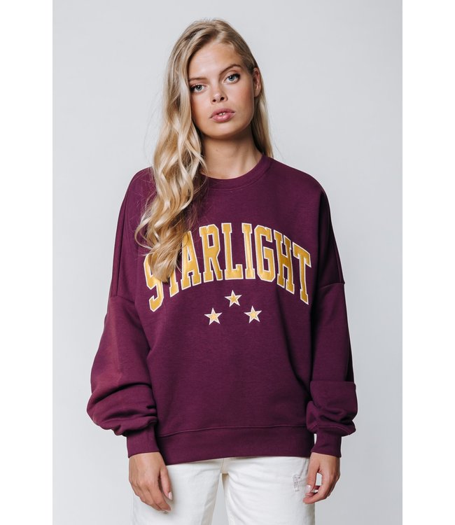 Colourful Rebel tarlight Patch Dropped Shoulder Sweat