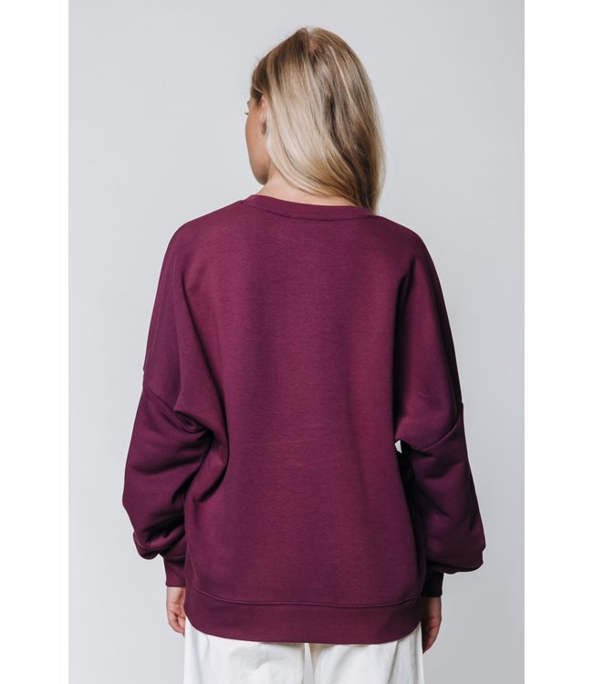 Colourful Rebel tarlight Patch Dropped Shoulder Sweat