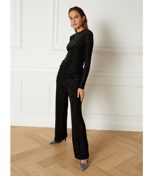 Refined Department ladies woven leopard velvet longsleeve JUDY