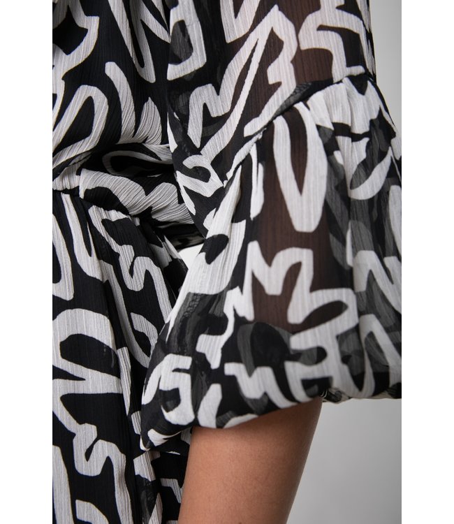 Colourful Rebel Suze Marker Ruffle Mini Dress