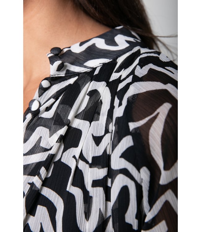 Colourful Rebel Suze Marker Ruffle Mini Dress