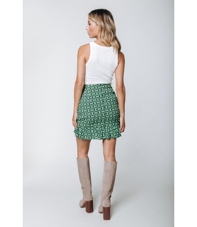 Colourful Rebel Ina Graphic Smock Mini Skirt