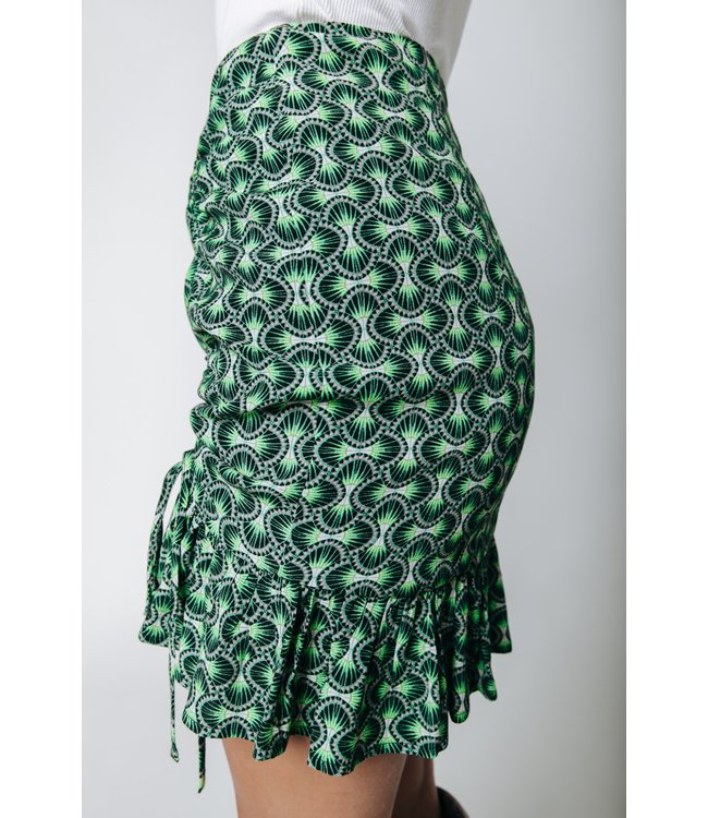 Colourful Rebel Ina Graphic Smock Mini Skirt