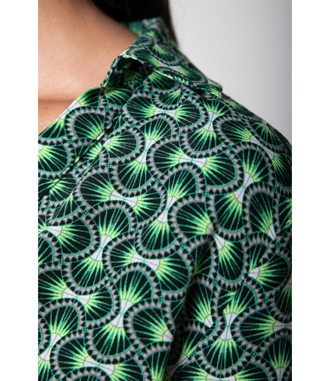 Colourful Rebel Lea Graphic Wrap Midi Dress