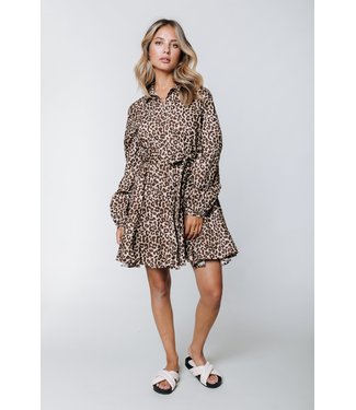 Colourful Rebel Minon Leopard Mini Dress