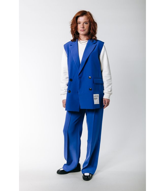 Colourful Rebel Rus Pintuck Straight Pants