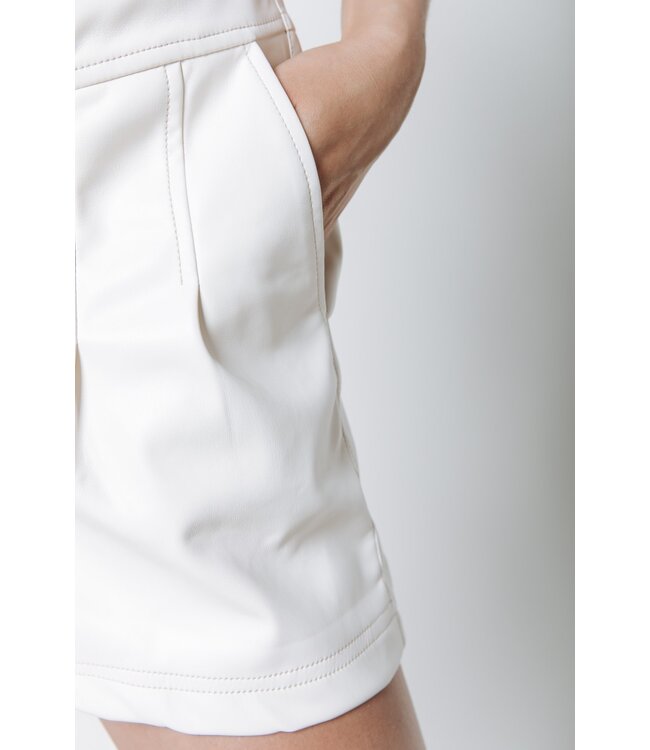 Colourful Rebel Linde Faux Leather Short