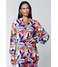 Colourful Rebel Talia Big Flower Oversized Boyfriend Blouse