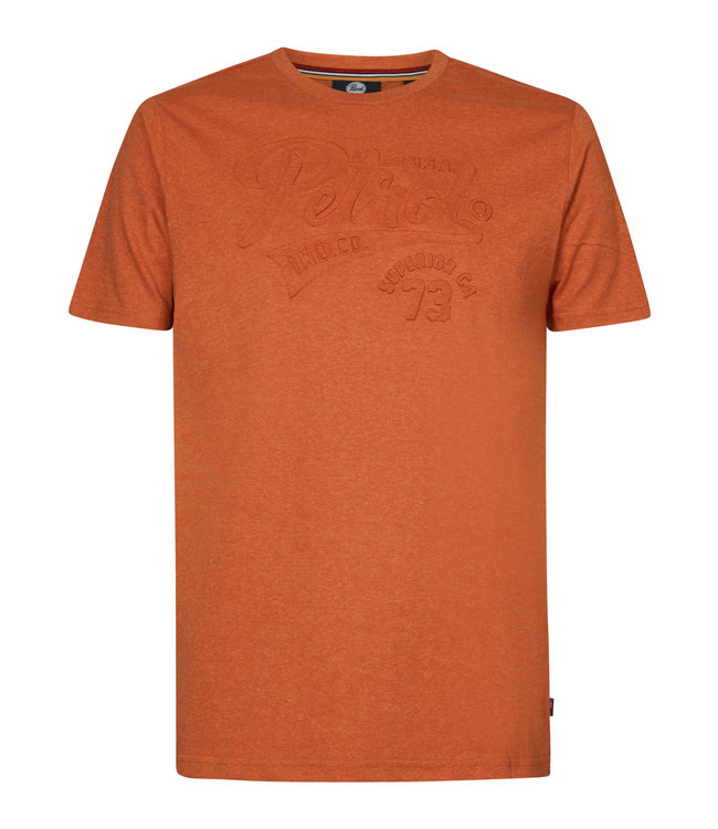 Petrol Men T-Shirt SS embossing