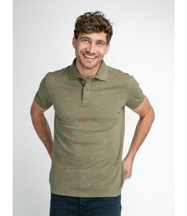 Petrol Men Polo With Shark Short Sleeve