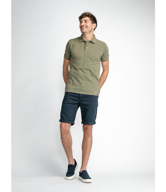 Petrol Men Polo With Shark Short Sleeve