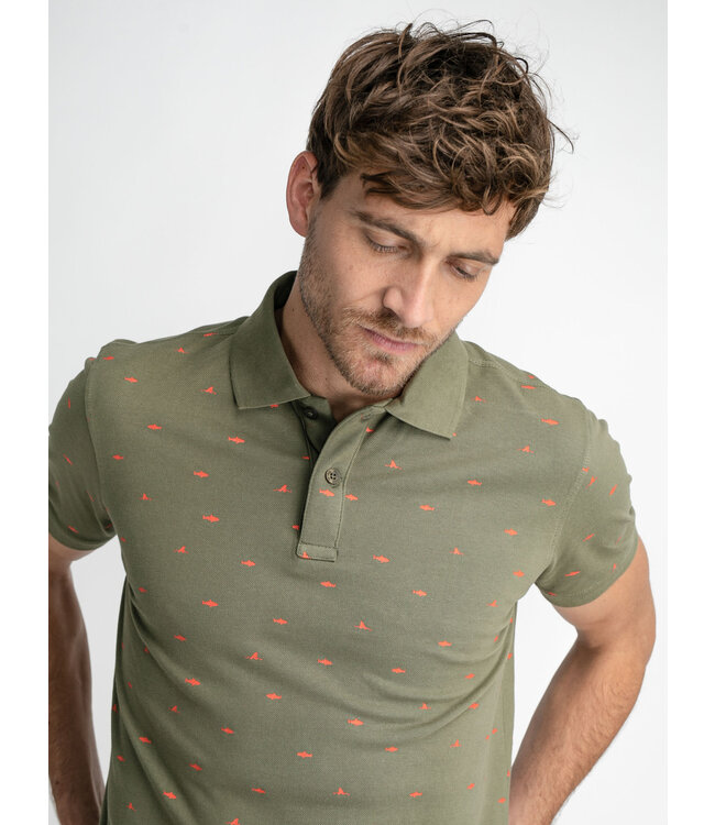 Petrol Men Polo With Shark Short Sleeve
