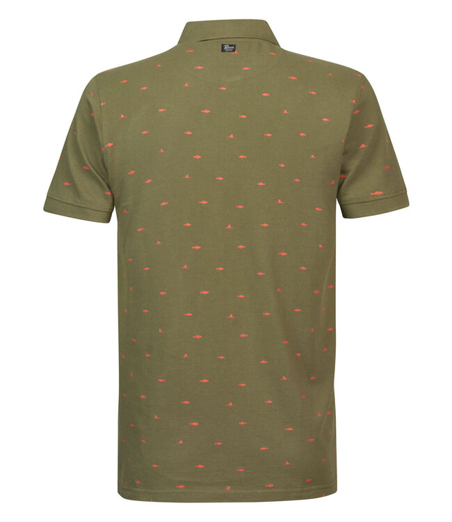 Petrol Men Polo With Shark Short Sleeve