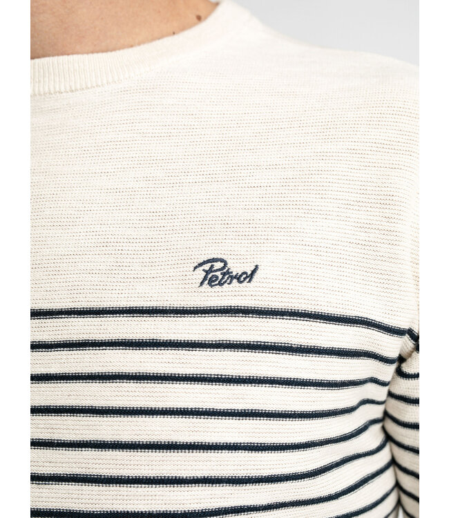 Petrol Men Knitwear Stripe Round Neck Basic