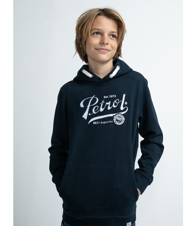 Petrol Boys Sweater Hooded With Print
