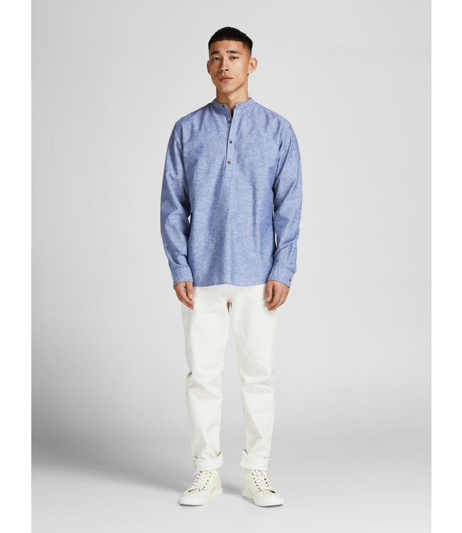 Jack & Jones Copy of ONSCAIDEN LIFE LS HALFPLACKET LINENSHIRT