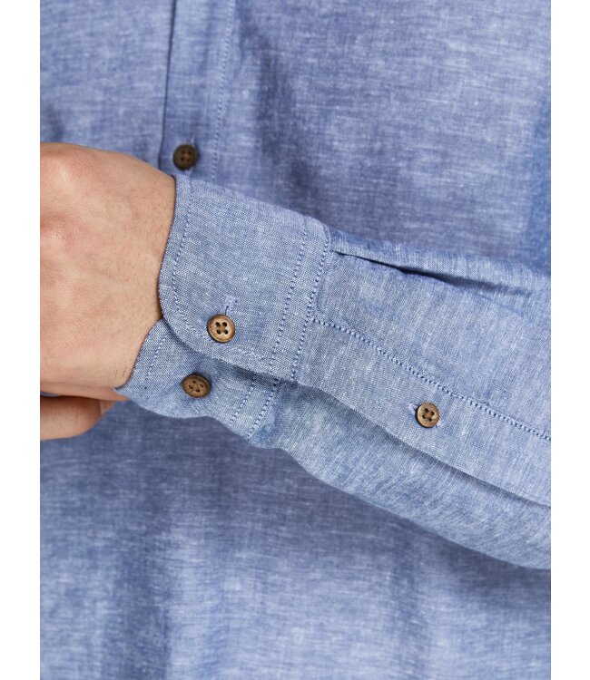 Jack & Jones Copy of ONSCAIDEN LIFE LS HALFPLACKET LINENSHIRT