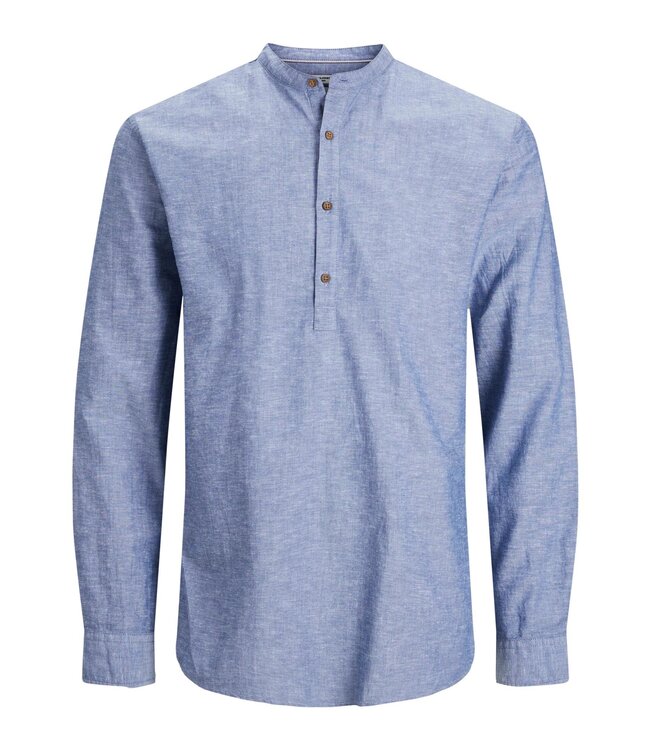 Jack & Jones Copy of ONSCAIDEN LIFE LS HALFPLACKET LINENSHIRT